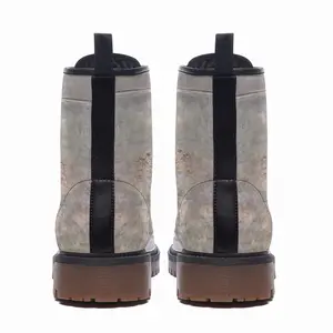 Men White Shape Leather Work Boots