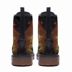 Men Crab Nebula Leather Work Boots