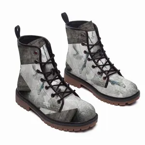 Men Freedom Leather Work Boots