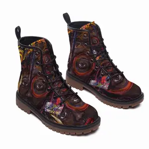 Men Colorful Dreams Leather Work Boots