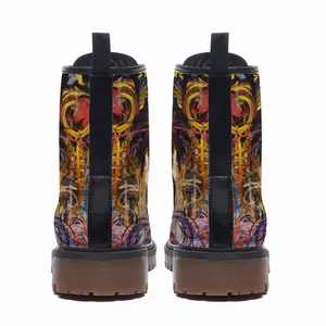 Men Colorful Dreams Leather Work Boots