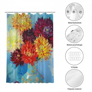 “Oriental Motif” Shower Curtain (Multi-Size)