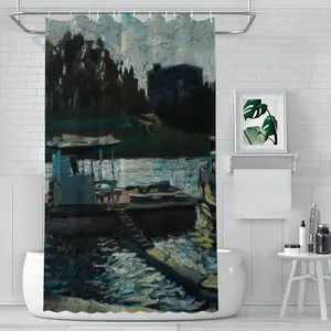 At The Pier Shower Curtain (Multi-Size)