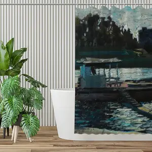 At The Pier Shower Curtain (Multi-Size)