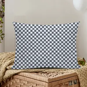 Black-And-White Polyester Pillow (Rectangle, Multi-Size)