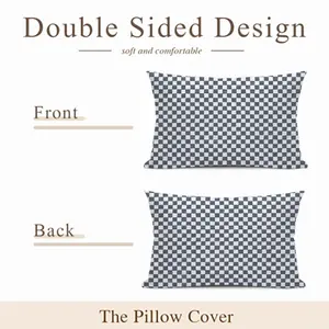 Black-And-White Polyester Pillow (Rectangle, Multi-Size)