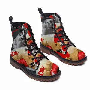 Men Passionate Love - Erotic Street Art Collage Bdsm People Body Leather Work Boots