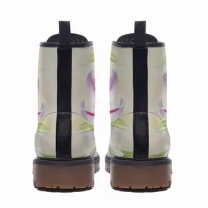 Men Poetry Of Flowers Leather Work Boots