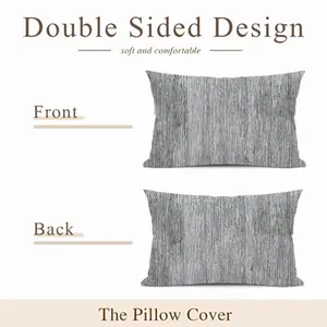 Black On White Iv Polyester Pillow (Rectangle, Multi-Size)