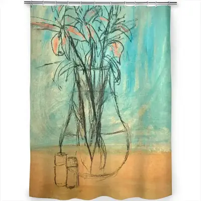 Oriental Lilies Shower Curtain (Multi-Size)