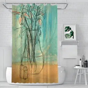 Oriental Lilies Shower Curtain (Multi-Size)