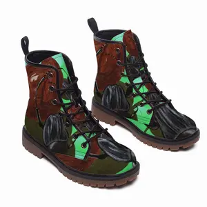 Men Dung-Beetle Insects Animals Bug Leather Work Boots