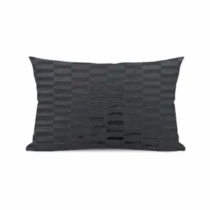 Black Polyester Pillow (Rectangle, Multi-Size)