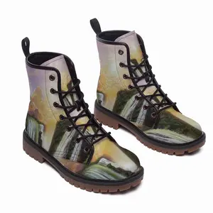 Men Among The Waterfalls Leather Work Boots