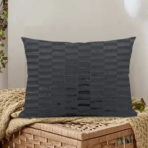 Black Polyester Pillow (Rectangle, Multi-Size)