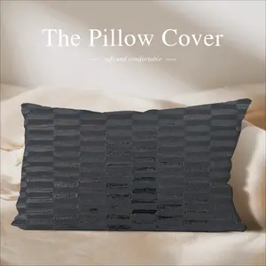 Black Polyester Pillow (Rectangle, Multi-Size)