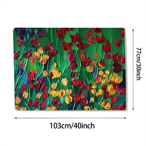 Parc Chabrieres Les Tulipes Baby Flannel Blanket (Horizontal)