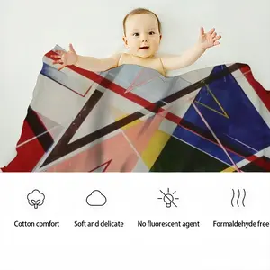 Terror In The Triangle Baby Flannel Blanket (Horizontal)