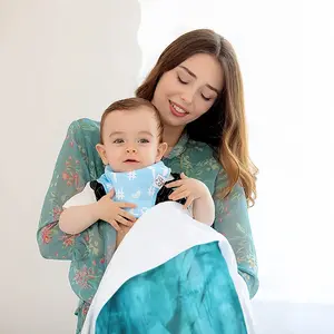 The Sea Baby Flannel Blanket (Horizontal)