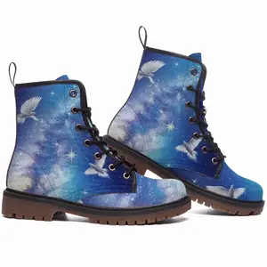 Men Valley Of The Stars Leather Work Boots