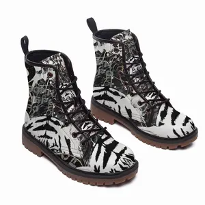 Men Do Good Bro Animals Tiger Street Art Leather Work Boots