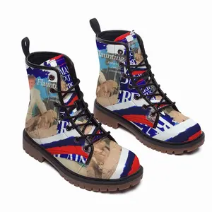 Men Great Again - Flag Usa Trump Putin Street Art Interior Design Decor Ideas Leather Work Boots