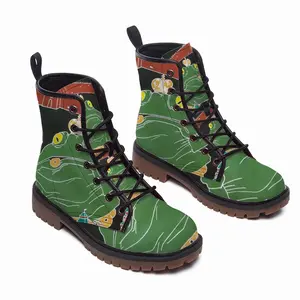 Men Tree Legged Toad Politics Political Animals Humour King Emperor Leather Work Boots