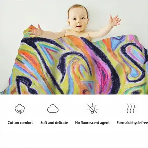 Snake Baby Flannel Blanket (Horizontal)