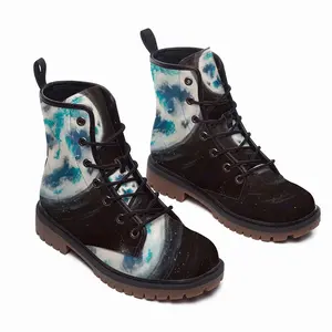 Men Blue Moon Street Art Sky Interior Design Ideas Decor Leather Work Boots