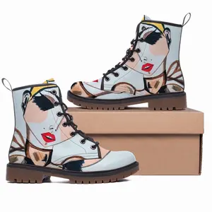 Men Fashion Girl - Watercolor Markers Fashion Girl Style Fashion Girl Blogger Influencer Leather Work Boots