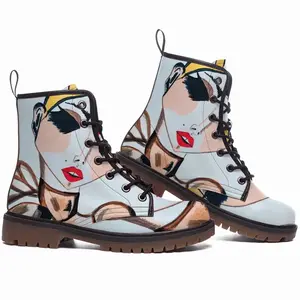 Men Fashion Girl - Watercolor Markers Fashion Girl Style Fashion Girl Blogger Influencer Leather Work Boots