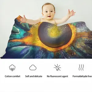 Hidden Universe Baby Flannel Blanket (Horizontal)