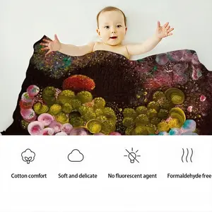 Look After Your Cells Baby Flannel Blanket (Horizontal)