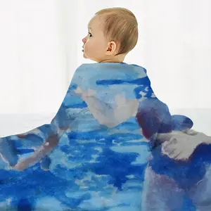 Swim Baby Flannel Blanket (Horizontal)