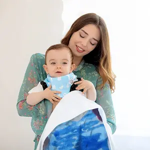 Swim Baby Flannel Blanket (Horizontal)