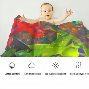 Chaos Baby Flannel Blanket (Horizontal)