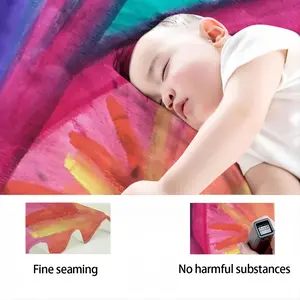 Colorful Straws Baby Flannel Blanket (Horizontal)