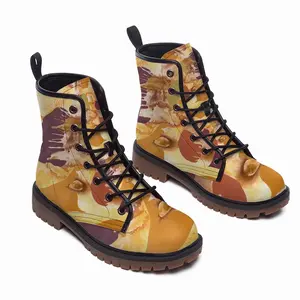 Men Tiger Rattlesnake Leather Work Boots