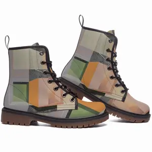 Men Our Space Leather Work Boots