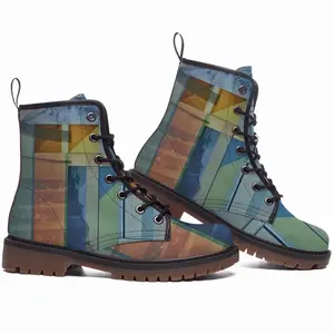 Men Into The Moon Leather Work Boots