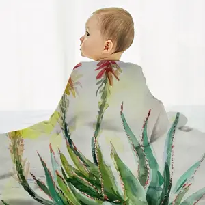 Aloe Baby Flannel Blanket (Horizontal)