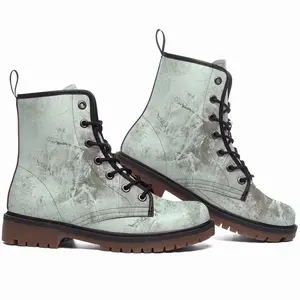 Men Grounded Leather Work Boots