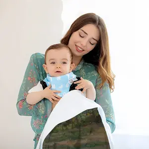 The Cabbage Field Baby Flannel Blanket (Horizontal)