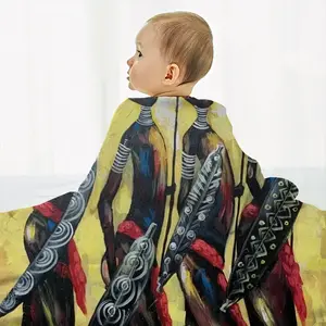 Masai Warriors Ii Baby Flannel Blanket (Horizontal)