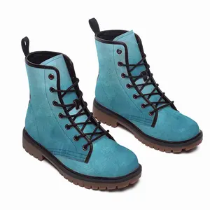 Men Ocean Lines Leather Work Boots