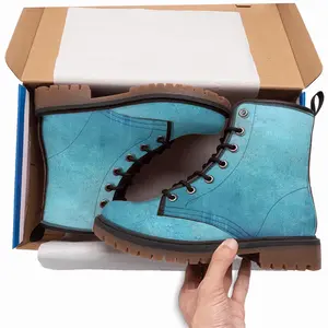 Men Ocean Lines Leather Work Boots