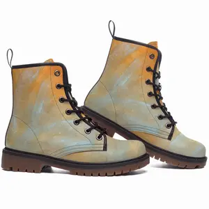 Men Hello And Goodbye Leather Work Boots