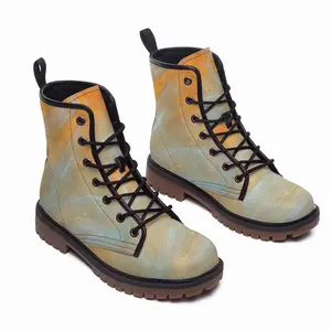 Men Hello And Goodbye Leather Work Boots