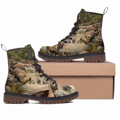 Men Rocky River Realism Impressionism Leather Work Boots