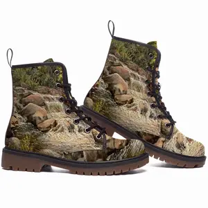 Men Rocky River Realism Impressionism Leather Work Boots